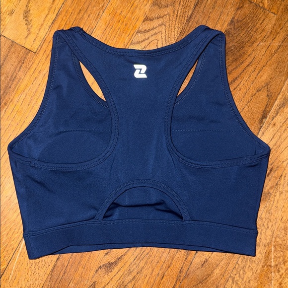 •ZELOS•NWOT DEEP SEA BLUE MEDIUM IMPACT SOLID RACERBACK SPORTS BRA SIZE MEDIUM - Picture 6 of 12